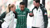 Felix Agu hat sich bei Bremens Sieg gegen St. Pauli am Knöchel verletzt.