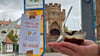 TikTok-Trend: In Stendal sind Plakate aufgetaucht, die dazu aufrufen Pudding mit einer Gabel zu essen.