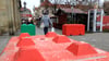 Mit diesen Betonblöcken war der Magdeburger Weihnachtsmarkt gesichert.