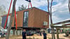 Hier wird ein Tiny-Haus am Jersleber See in der Börde platziert. Solch winzige Häuser sollen auch an der Elbe in Arneburg platziert werden.