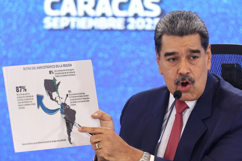 Mit dem Beschuss mutmaßlicher Drogenboote aus Venezuela in der Karibik verschärfte US-Präsident Donald Trump bereits die Gangart gegen Maduro.(Archivbild).