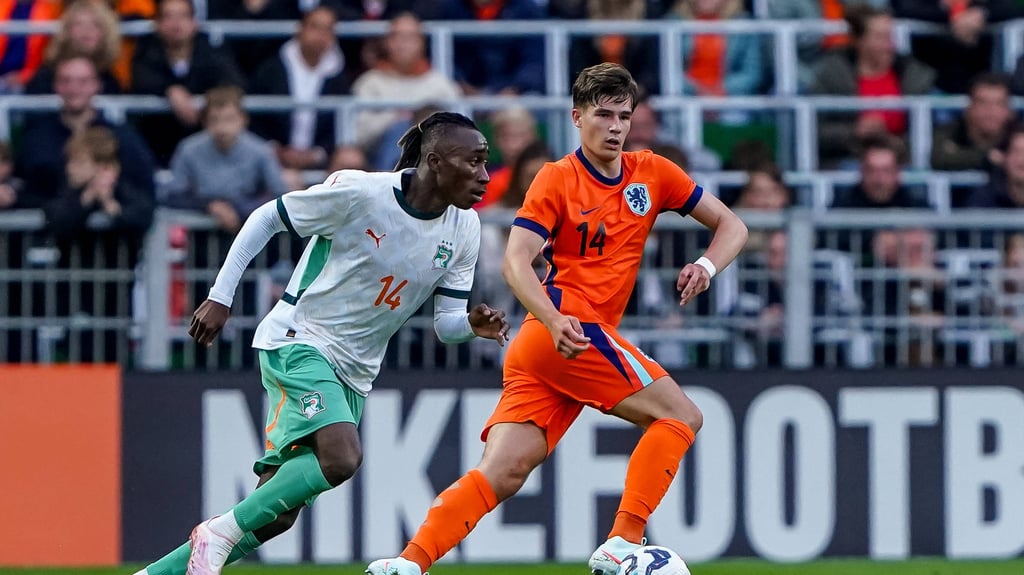 Yan Diomande in einem U21-Länderspiel für die Elfenbeinküste.