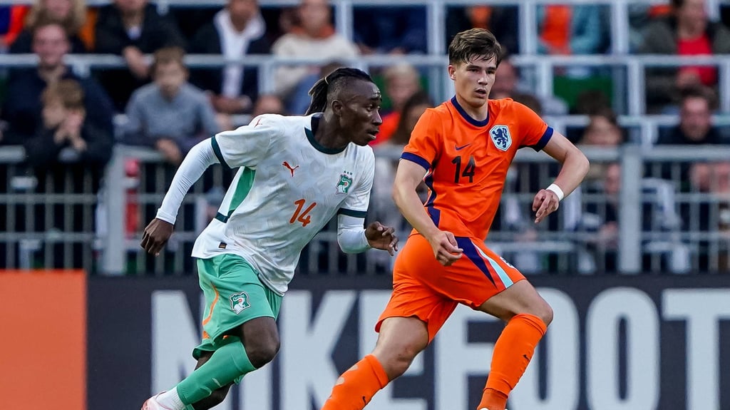 Yan Diomande in einem U21-Länderspiel für die Elfenbeinküste.