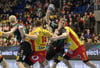Vor zwei Jahren trafen der SCM mit Magnus Saugstrup und Gisli Kristjansson (am Ball) und GOG bereits in der Gruppenphase der Königsklasse aufeinander.