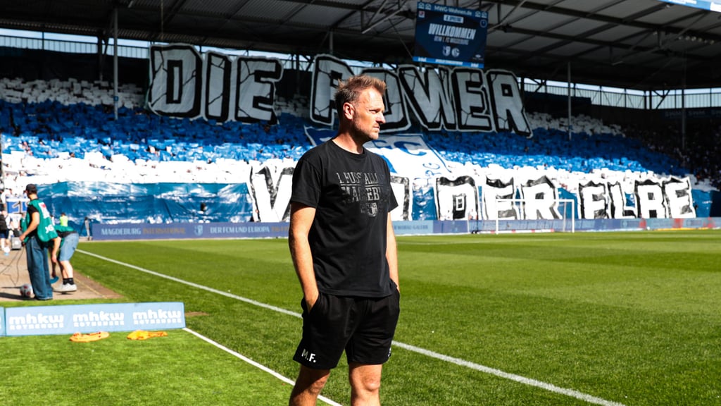 Markus Fiedler darf beim 1. FC Magdeburg trotz schwacher Bilanz als Trainer zumindest vorerst weitermachen.