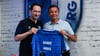 Fast genau fünf Jahre arbeiteten Manuel Holscher (Pressesprecher, li.) und Otmar Schork (Geschäftsführer Sport) gemeinsam beim 1. FC Magdeburg. Holscher verlässt im Oktober 2025 den Verein.