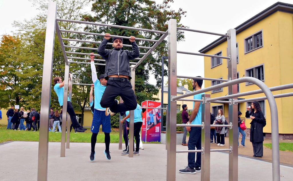 Die neue Calesthenics-Anlage in Köthen.