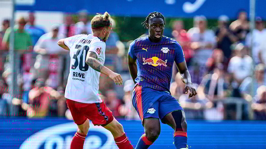 El Chadaille Bitshiabu im Sommer-Test gegen den ZFC Meuselwitz.