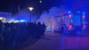 Effektvoll ist das neue Einsatzfahrzeug bei der Feuerwehr Samswegen-Meseberg empfangen worden. 