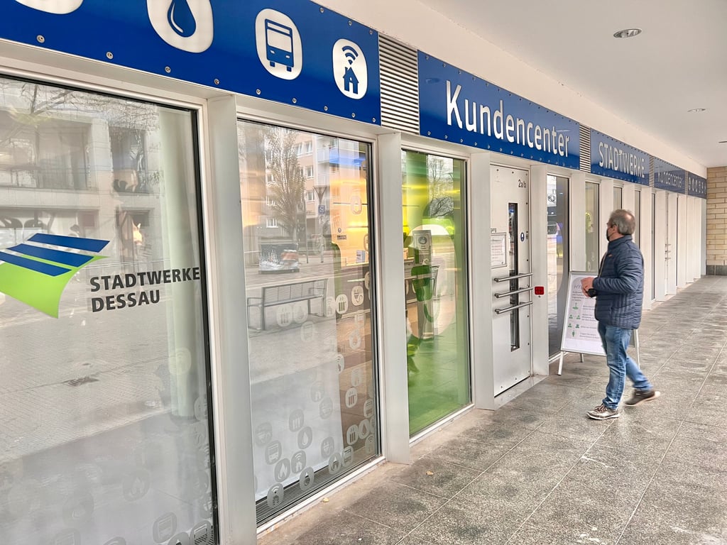 Das Kundencenter der Stadtwerke Dessau.