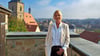 Steffi Rieger tritt als Parteilose bei der Bürgermeisterwahl in Hettstedt am 26. Oktober an. Vom Molmeckturm aus, den die 53-Jährige für ihr Fotomotiv gewählt hat, habe sie einen guten Blick über die Stadt, für die sie viele Ideen hat.
