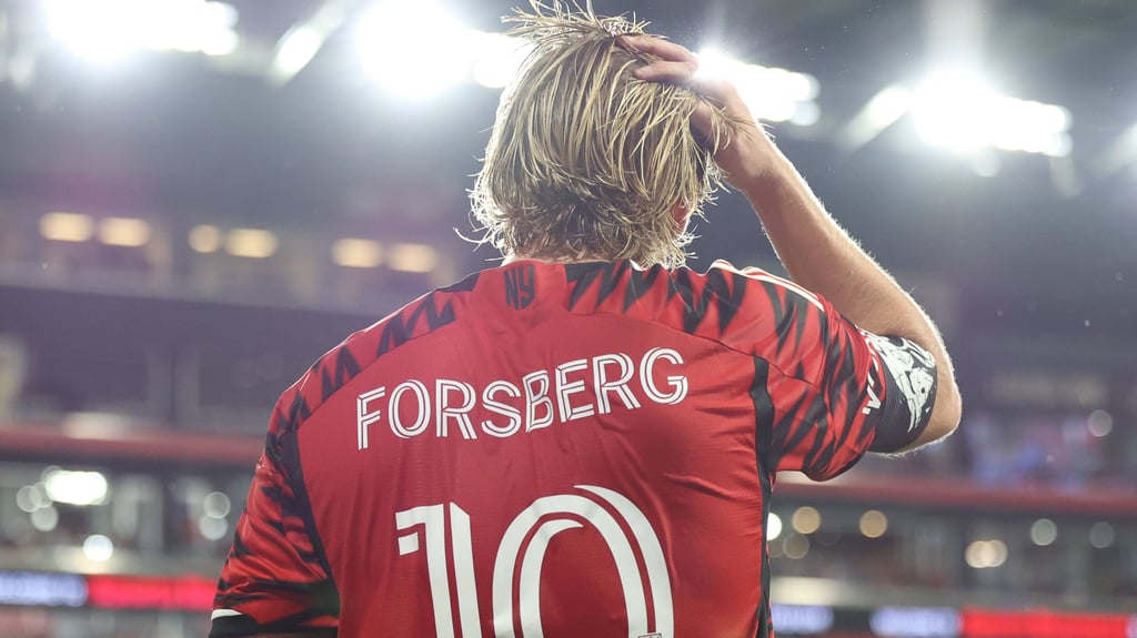 Ex-RB-Ikone Emil Forsberg im Trikot der New York Red Bulls