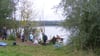 Am Kiessee bei Wallhausen haben Angler jede Menge Unrat beräumt und auch illegal errichtete Stege abgerissen. 