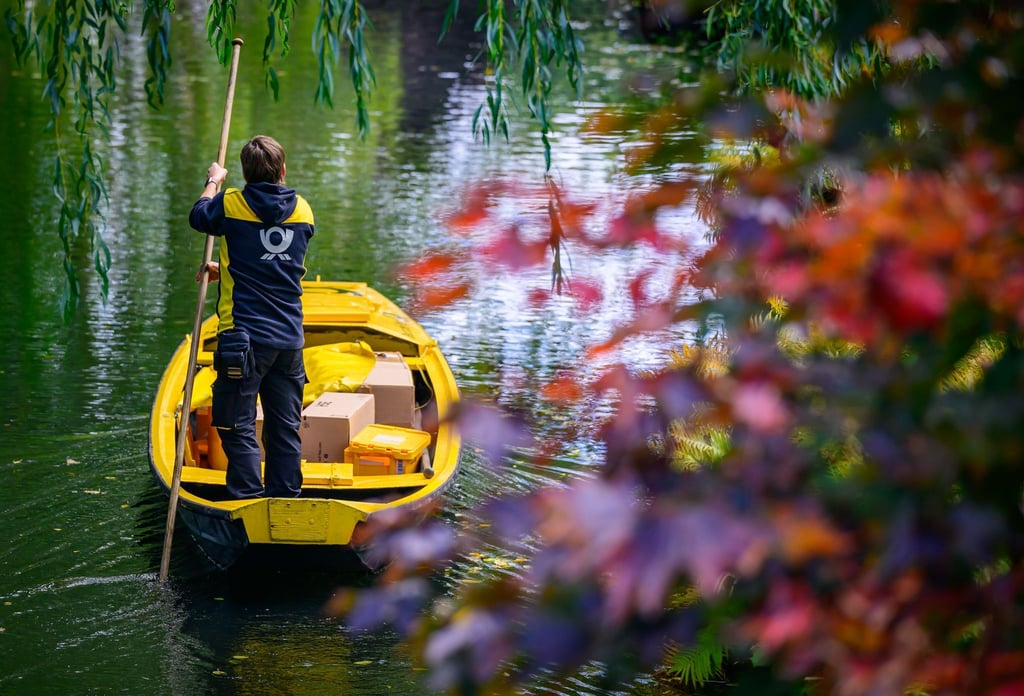 Der Postkahn im Spreewald geht in die Winterpause.