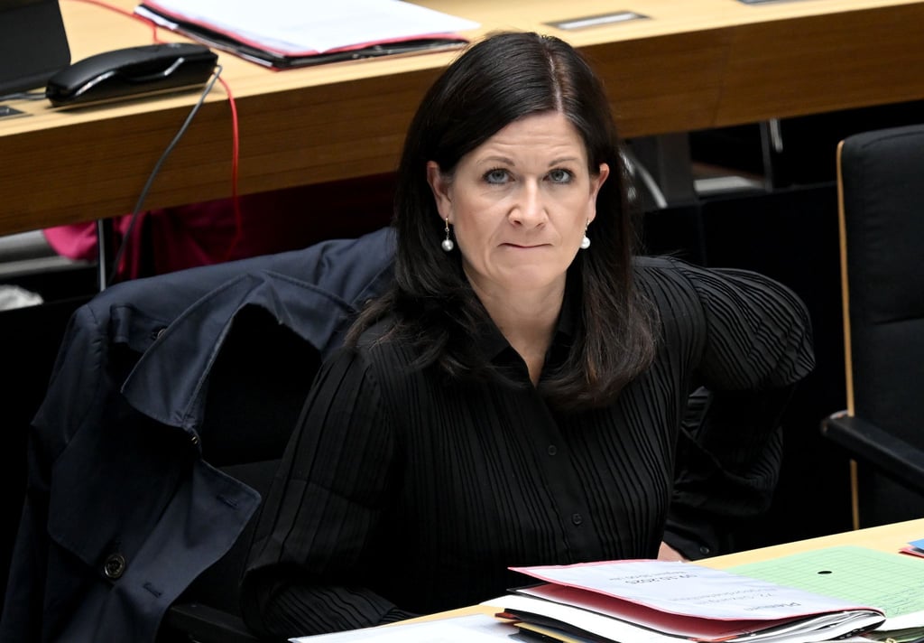 Bildungssenatorin Katharina Günther-Wünsch (CDU) nahm an der Sitzung des Abgeordnetenhauses teil.