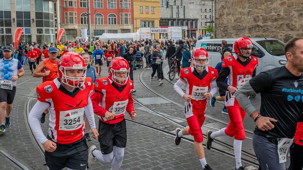 Ja, kurios geht es beim Mitteldeutschen Marathon auch zu.