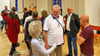 Neben Gesprächen in kleinen Gruppen gab es beim Bürgerdialog im Ascherslebener Bestehornhaus auch Gelegenheiten zum Austausch in größerer Runde.