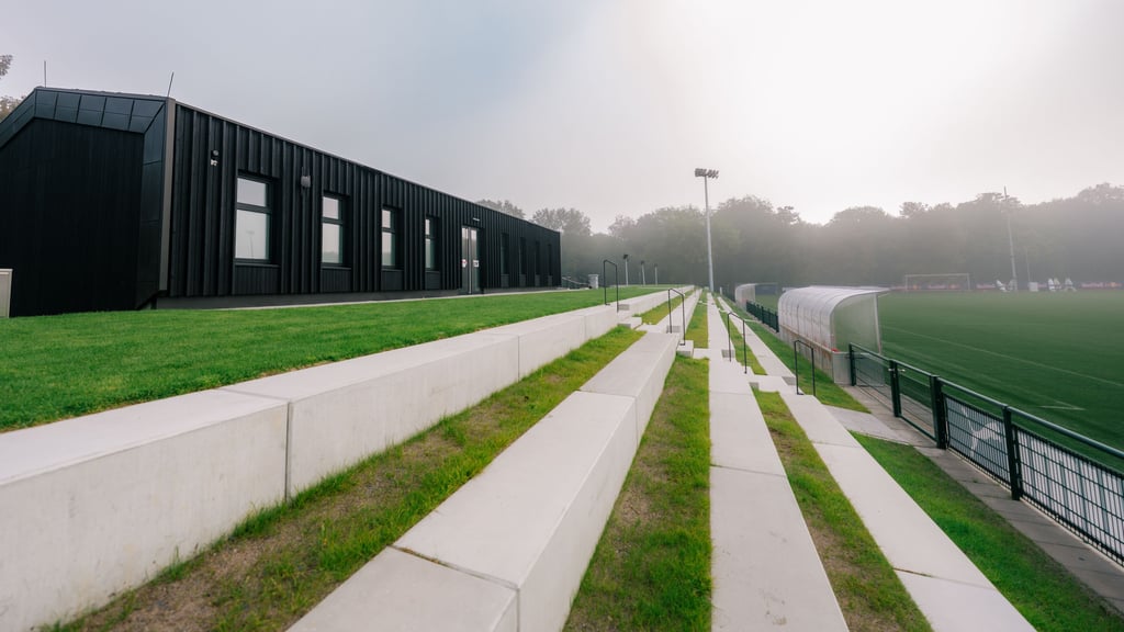 Das moderne Funktionsgebäude mit 500 Quadratmetern Nutzfläche.