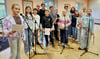 Schüler der Freien Schule Anhalt bei der Hörspielproduktion