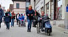 Die Tour startete auf dem Marktplatz und führte dann in die Wallstraße und die Hallesche Straße.