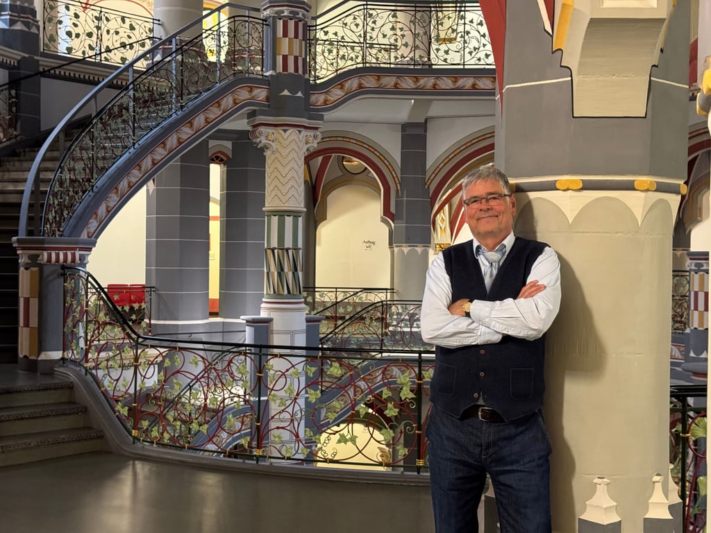 Auf den Fluren des Landgerichts Halle: Über 25 Jahre leitete Detlev Bortfeldt dort eine große Strafkammer.