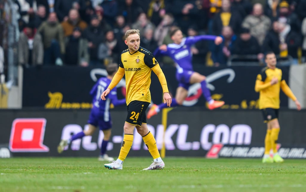 Tony Menzel erzielte im Testspiel gegen Regensburg den Führungstreffer für Dynamo. (Archivbild)