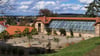 Blick auf die Orangerie des Blankenburger Terrassengartens. Ende 2026 sollen die meditarranen Pflanzen dort wieder ihr Winterquartier finden - so wie zu Herzogs Zeiten.