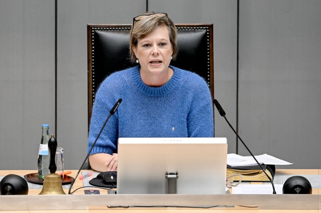 Die CDU-Politikerin Cornelia Seibeld leitet als Präsidentin des Abgeordnetenhauses dessen Sitzung.