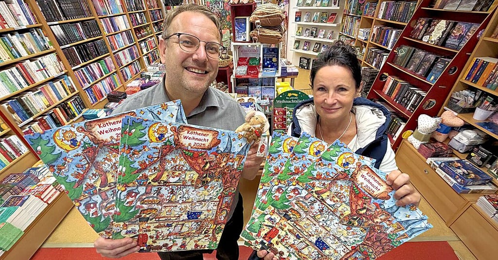 Verena Schiffner von „Mein Buchladen“ und Stefan B. Westphal freuen sich schon sehr auf den Dezember.