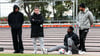 Konnten das Geschehen auf dem Trainingsplatz des 1. FC Magdeburg auch nicht fassen: