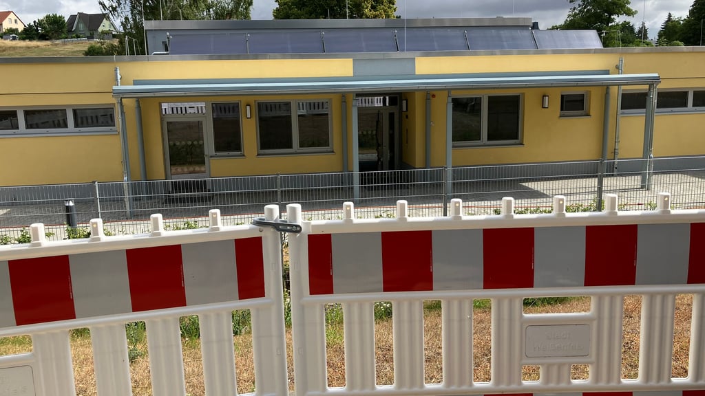 Nach wie vor nicht eröffnet: die neue Kita in Uichteritz
