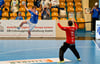 Der 17-jährige Lennart Geist (l.) aus Roßlau bekam bei den Zweitligahandballern des DRHV im Heimspiel gegen Ferndorf erste Einsatzminuten.