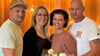 Stev und Susanne Radau (links) und Franziska und Ronny Friedrich aus der Elsteraue  haben  die Firma  Dorf-Event gegründet.  