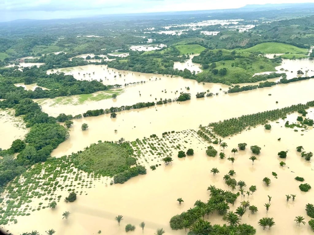 Ganze Landstriche in mehreren mexikanischen Bundesstaaten stehen unter Wasser.