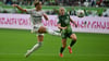 Energisch: Bayern-Star Giulia Gwinn (l).