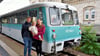 Die Langendorfer Steve, Karoline und Tochter Johanna Franke haben am Sonntag an der Sonderfahrt des "Ferkeltaxis" teilgenommen, die ihnen große Freude bereitet habe.