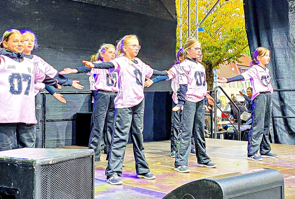 Die Kinder der Dance Collection begeisterten mit ihren Tänzen beim Kulturmarkt in Bernburg.