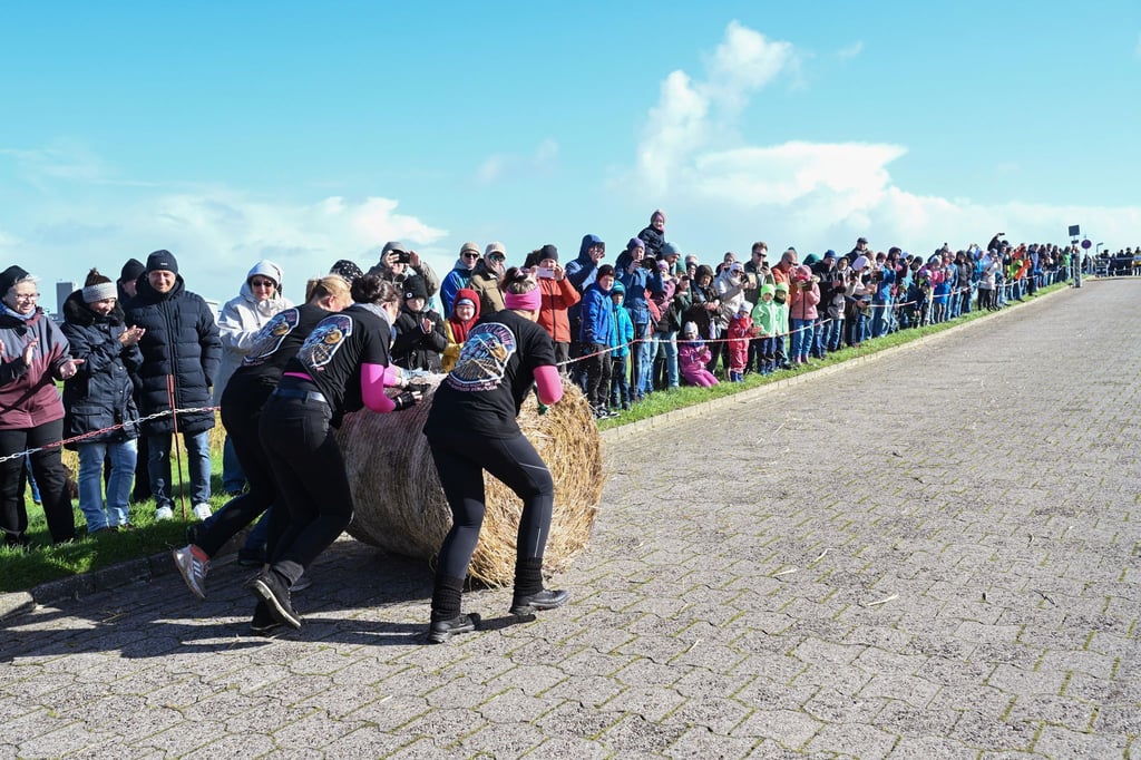 In drei Kategorien (Männer-, Frauen- und Mixteams) wird jeweils ein „Strohballen-Rollmeister“ gesucht. (Archivbild)