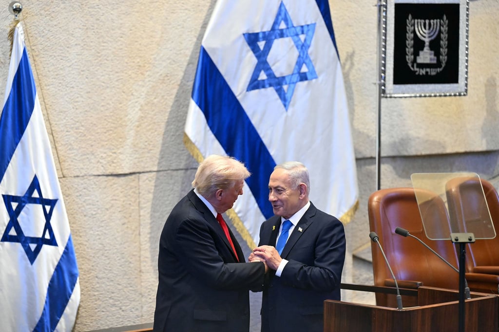 Trump wurde im israelischen Parlament gefeiert.