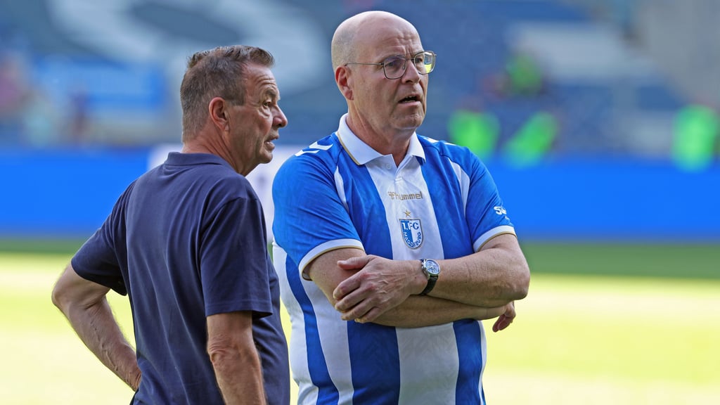 Blicken sehr schwierigen Wochen entgegen: Sportchef Otmar Schork und Präsident Jörg Biastoch.