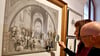 Wie detailgenau der Kupferstecher Louis Jacoby Raffaels „Schule von Athen“ reproduziert  hat, können Besucher in der Ausstellung mit einer Lupe nachvollziehen. Zehn Jahre hatte der gebürtige Havelberger daran gearbeitet.