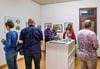 Zahlreiche Gäste besuchten am Freitagabend  die Vernissage zur Ausstellung „Gezeichnet“ von Rudolf Oehme in der Galerie SchkönArt. 