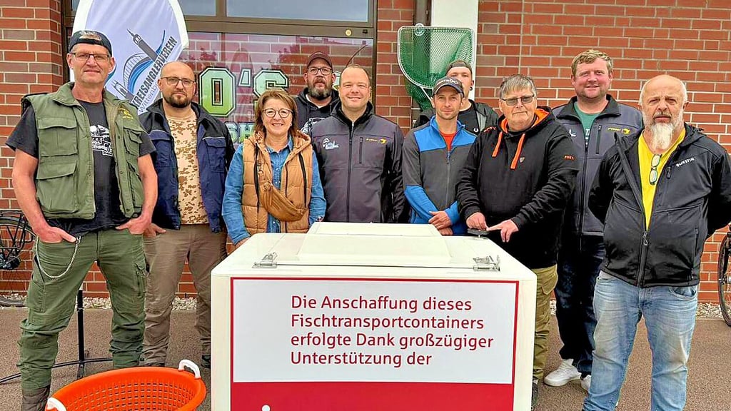 Der KAV Wittenberg hat neue Fischtransportbehälter.