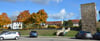 Der Parkplatz in der Lindenstraße mit Blick auf den Hackelberg in Oschersleben.