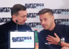 Tommy Haeder vom Chemnitzer FC (r.) vertritt den Fußball-Osten in der Arbeitsgruppe für eine Aufstiegsreform. HFC-Sportchef Daniel Meyer (l.) ist sein erster Stellvertreter.