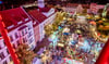 Der Altmarkt strahlte Samstagabend im besonderen Licht.   Der Blick vom Riesenrad aus war praktisch einzigartig. 