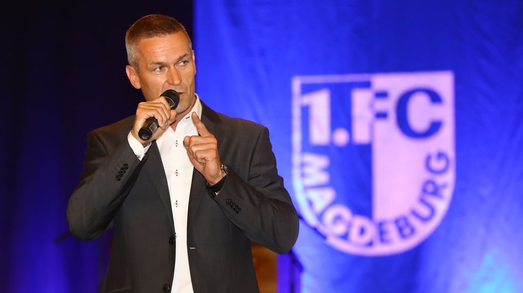 Dieses Foto zeigt Mario Kallnik in der Vergangenheit beim 1. FC Magdeburg.