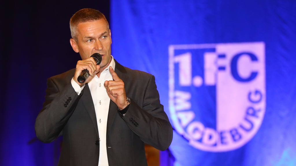 Dieses Foto zeigt Mario Kallnik in der Vergangenheit beim 1. FC Magdeburg.