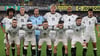 Das DFB-Team vor dem Spiel in Nordirland.