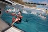Im Kietz-Sportbad in Quedlinburg kann zum Saisonende noch einmal im 24 Grad warmen Wasser geschwommen werden.